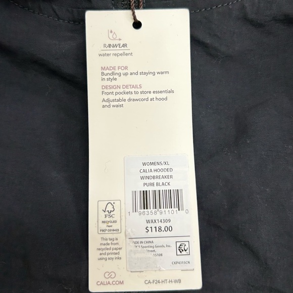 CALIA by Carrie Underwood Black Utility Jacket. NWT Size: XL - Picture 10 of 10